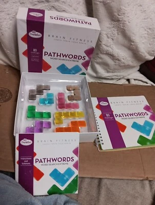 ThinkFun Brain Fitness Pathwords Word Search Extreme Complete 2014 Dented Box  - Image 1 of 4
