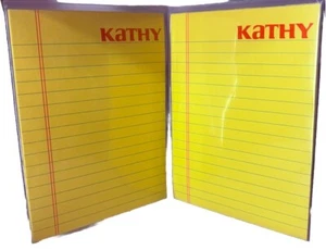 De colección 1972 - Mini almohadillas legales personalizadas para KATHY - Royal Stationery Company - Imagen 1 de 8
