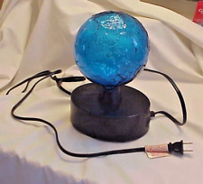 Electric LumiSource Plasma Art Lamp 5" Globe World Lightning Light BLUE GREEN