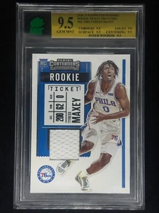 TYRESE MAXEY 2020-21 Panini Contenders Rookie RC Jersey Relic MNT 9.5 GEM MINT - Picture 1 of 2