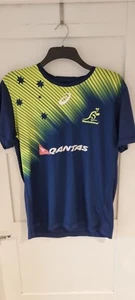 Maglia Rugby ASICS Australia Wallabies Uomo Allenamento Match Top Adulti - Foto 1 di 7