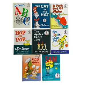 Lot 8 Dr Seuss Beginner Books Readers Lot of 8 Hardbacks Good to VG - Picture 1 of 19