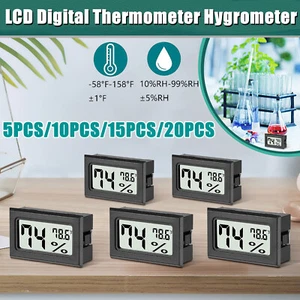5/10/15/20 PCS Humidity Meter Mini Digital LCD Thermometer Hygrometer Indoor US - Picture 1 of 12