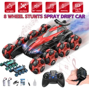 4WD RC Stunt Car Toy Gesture Sensing 360° Off-Road Spray Vehicle Climbing Gifts - Picture 1 of 31
