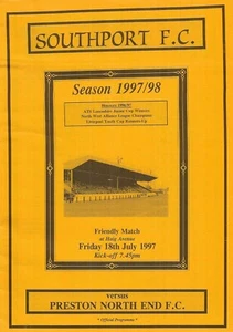 Southport v Preston North End Friendly Programme 1997 - Picture 1 of 1