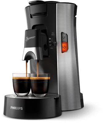 Philips CSA250/10 SENSEO Select Kaffeepadmaschine, schwarz/gebürstetes Metall - Bild 1 von 4