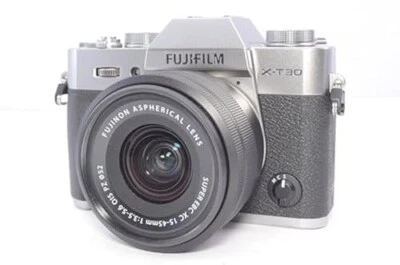 FUJIFILM X-T30II Mirrorless Camera Silver XC Zoom Lens Kit X-T30 II LK-1545-S N - Image 1 of 3