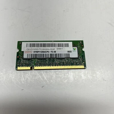 HYMP112S64CP6-Y5 HYNIX LAPTOP MEMORY 1GB DDR2 PC2 5300S Dell Y9535 - Image 1 of 2