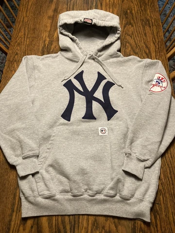 New York Yankees Hoodie Sweatshirt Stitches Adult Small Embroidered Patch EXC.! Cover