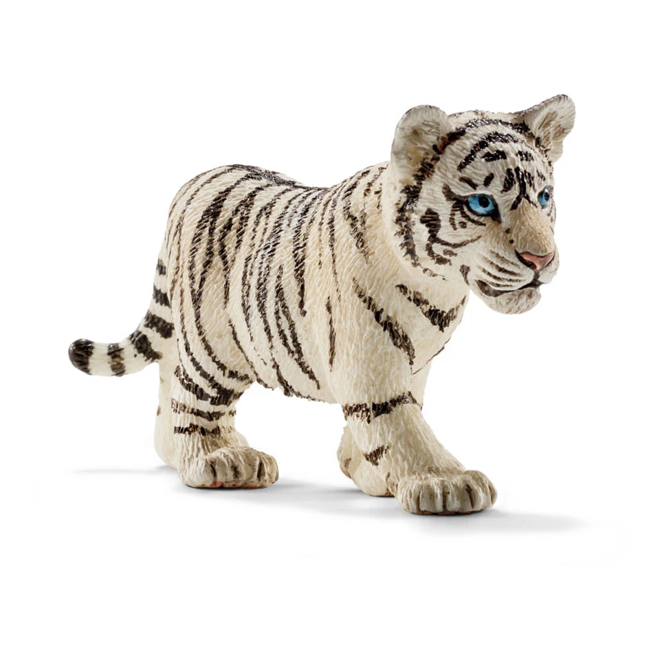 SCHLEICH Vida Selvagem Tigre Branco Filhote Figura de brinquedo, 3 a 8 anos (14732) - Imagem 1 de 1