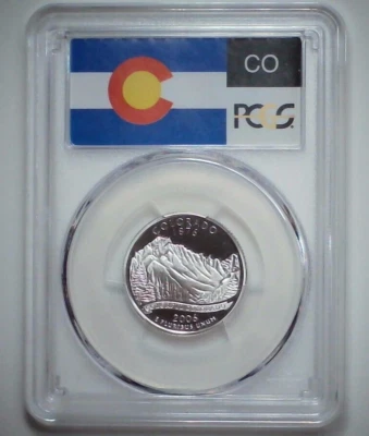 2006-S 25C State Quarter Colorado PCGS PR69DCAM 90% Silver 24lucu0611 - Image 1 of 4