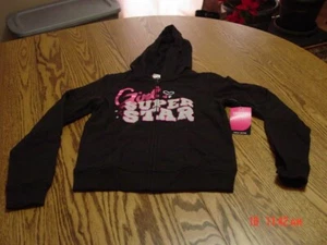 Girls Lightweight Zippered Hoodie Black by Danskin Now - Picture 1 of 4