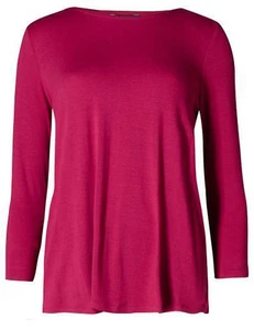 New Pleat Detail Top Womens Cherry Red Pleated Back Blouse Ex Famous Store - Picture 1 of 3
