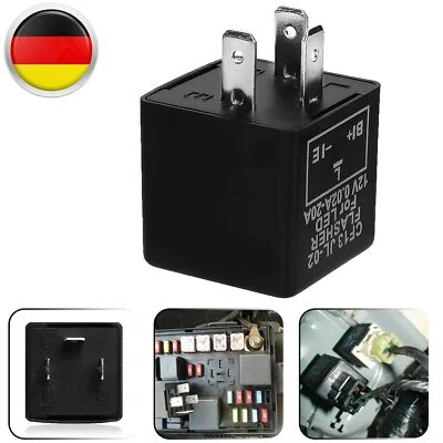 LED BLINKRELAIS 12V LASTUNABHÄNGIG MOTORRAD BLINKER-RELAIS RELAY FLASHER 3 POLIG - Bild 1 von 4