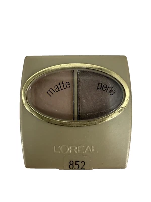 L'Oreal Wear Infinite Eye Shadow Duo Full Size Discontinued 852 Satin Taupe NEW - Image 1 of 4