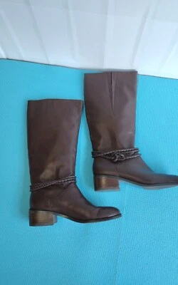 Botas de montar Ann Marino de Bettye Muller Vane marrón talla 9,5 M imitación cuero Foto 1 de 4