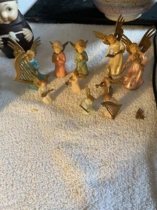 Set of 10 Angels playing instrument and praying - Picture 1 of 6