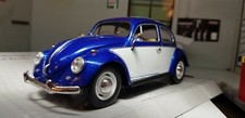 VW 1500 Beetle 1967 UNBOXED Car Blue & White 1:24 Scale Diecast Model 110364