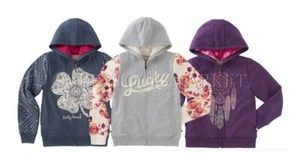 NEW! LUCKY BRAND GIRL'S PLUSH LINED HOODIE JACKET! FULL ZIP! VARIETY SIZE/COLORS - Picture 1 of 5