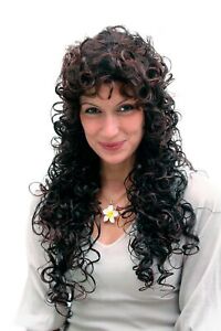 Women's Wig Braun Brunette Strong Curly Wig Very Long Latina Wig 65cm 9229-2T33