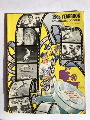 1968 Los Angeles DODGERS YEARBOOK Sutton Drysdale ORIGINAL - Image 1 of 4