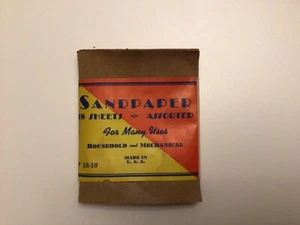 Vintage Sandpaper Tablet Pack Unused 18 Sheets Assorted Grits - Picture 1 of 4