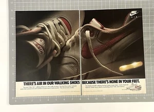Nike Air Two Page 1988 Print Ad Original Shoe Advertisement Walker Max Sneaker - Picture 1 of 3