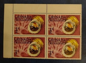 British Colonies Grenada Stamp - 1976 Block of 4 Bleeding Tooth - MNH - Picture 1 of 1