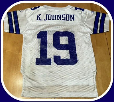 Dallas Cowboys Keyshawn Johnson Reebok On Field Replica Jersey Youth Small 8 - Image 1 of 4