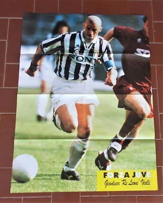 Poster Forza Juve GIANLUCA VIALLI RAVANELLI Robe di Kappa Juventus 1995 38x53 - Immagine 1 di 2