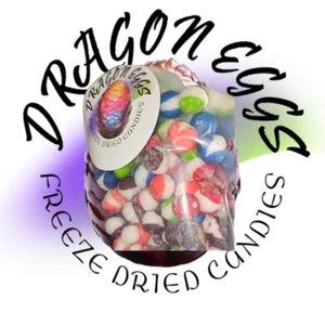 Sour Berry Crunch Eggs Freeze dried candy made by www.Dragoneggscandy.com - Picture 1 of 4