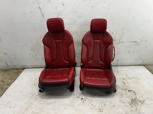 15-18 Audi 8V S3 A3 Red Leather Front Seats LS A/B Blown See Pics OEM - Picture 1 of 12