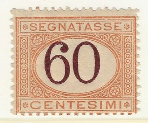 1924 Regno d'Italia - 60 c. Segnatasse cifra bruna MH* - Photo 1 sur 1