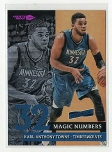 2016/17 PANINI AFICIONADO KARL-ANTHONY TOWNS MAGIC NUMBERS PURPLE (08/99) - Picture 1 of 1