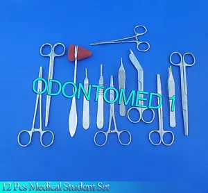Kit Strumenti Studenti Medico Chirurgici Veterinari 12 Pezzi Ds-1228 - Foto 1 di 1