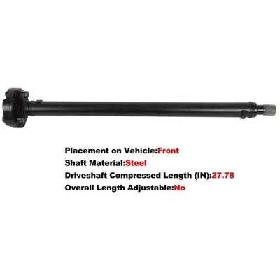 Conjunto de eje de transmisión delantero para BMW X6 xDrive35i E71 2008 2009 2010 L6 3,0 L Foto 1 de 4