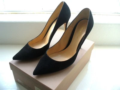 Zapatos de salón Gianvito Rossi punta tacón alto Camnero negro gamuza talla 42/11 Foto 1 de 4