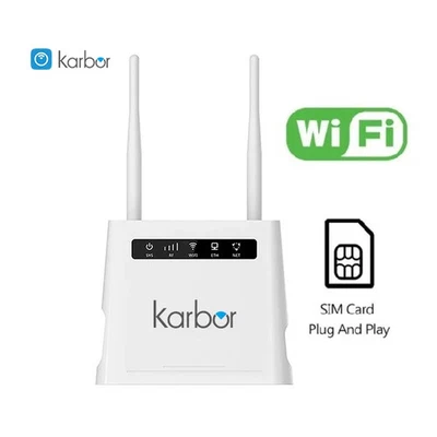 Karbor 4g Wifi Router 300mbps Wifi Modem Wireless Hotspot Cat4 with SimCard Slot - Image 1 of 4