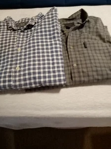 Men's Abercrombie + Fitch Button Up Shirts Long Sleeve Size XL EUC Lot Of 2 - Picture 1 of 6