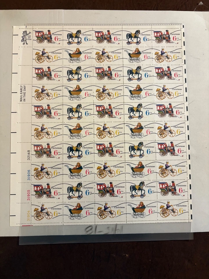 US Stamp sheet 1415-18 - Christmas 1970  PRECANCEL -  comb. shipping! - Image 1 of 1