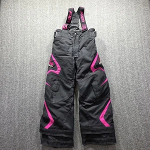 FXR Racing Schnee Trägerhose Jugend 6 schwarz pink Helix isoliert SCHNELL Ski Schneemobil - Bild 1 von 12