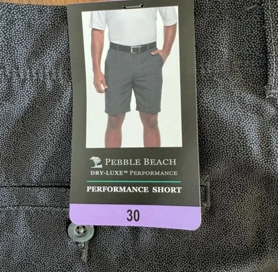 Pebble Beach Dry Luxe Performance Golf Short Men’s Size 30 - Image 1 of 4