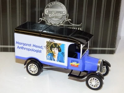 Matchbox Yesteryears 1926 Ford Model TT Van USPS Margaret Mead Anniversary blue - Image 1 of 2