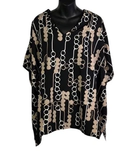 MANUHEALII schwarze Langarm-Pull-Over-Bluse Damen - Größe M Large - Bild 1 von 4