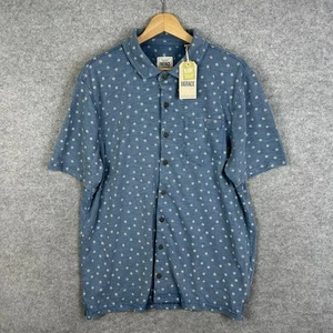 Fat Face Short Sleeve Shirt Mens XL Blue Casual Polka Dot Cotton NEW RRP: £38 - Picture 1 of 13
