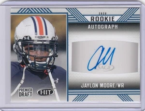 * JAYLON MOORE * 2020 SAGE PREMIER DRAFT HIT AUTO RC - Picture 1 of 1