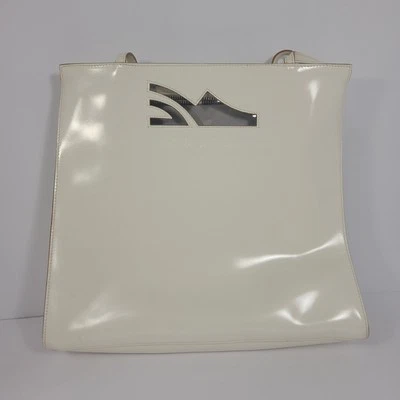 Bolso de Mano Salvatore Ferragamo Cuero Blanco Diseñador Cartera de Lujo Japón Color Raro  Foto 1 de 4