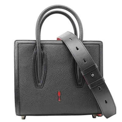CHRISTIAN LOUBOUTIN Paloma Mini Leather Tote Bag Black - Image 1 of 4