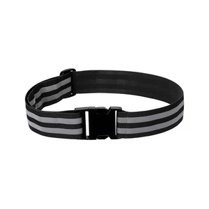 2 Pcs Adjustable Reflective Running Belt 1.5 Inch, Black - Picture 1 of 7