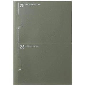 Laconic 2026 Planner, A5, Monthly, 2-Pocket, Olive, LAMS88-160OL (Starts Septemb - Picture 1 of 7
